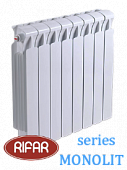 Радиатор биметаллический RIFAR МONOLIT (боковое подключение) 500/14 секций с доставкой в Майкоп